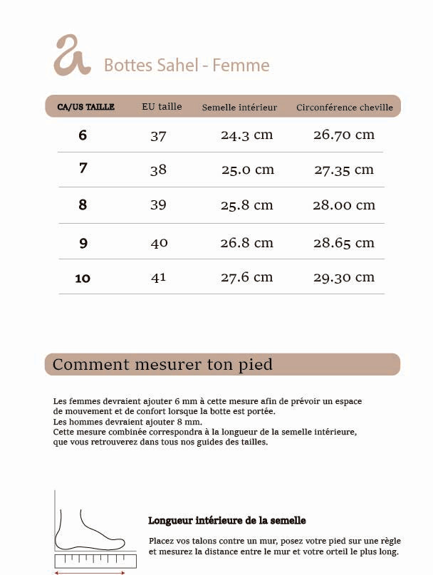 Sahel – Bottes imperméables Beige sable